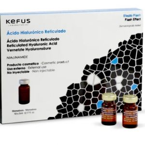 Viales Ácido Hialurónico Reticulado Niacinamide Kefus.